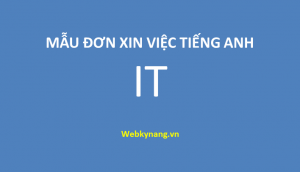 Read more about the article Mẫu đơn xin việc IT bằng tiếng anh